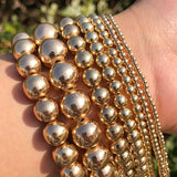 Natural Stone Bead Silver Hematite Round Faceted Beads 15'' Strands