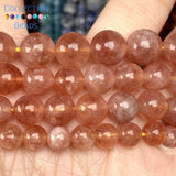 Natural Sun Beads Round Stone Beads 6/8/10 MM