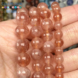 Natural Sun Beads Round Stone Beads 6/8/10 MM