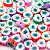Polymer Heart Beads Flower Spacer Beads Jewelry Making DIY
