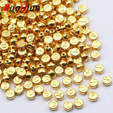 Golden Alphabet Flat Acrylic Letter Beads for Jewelry Making DIY