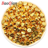 Golden Alphabet Flat Acrylic Letter Beads for Jewelry Making DIY
