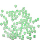 100-500Pcs 7mm Alphabet Number Beads for DIY Jewelry Making