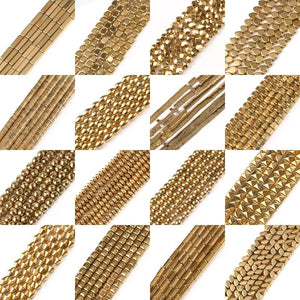 Hematite Stone Square Spacer Beads DIY Jewelry Making