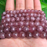 Lepidolite Natural Stone Beads 6/8/10mm 15.5in DIY Bracelet