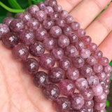 Lepidolite Natural Stone Beads 6/8/10mm 15.5in DIY Bracelet