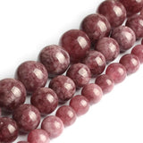 Lepidolite Natural Stone Beads 6/8/10mm 15.5in DIY Bracelet