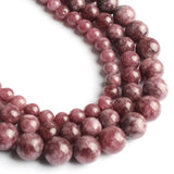Lepidolite Natural Stone Beads 6/8/10mm 15.5in DIY Bracelet