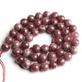 Lepidolite Natural Stone Beads 6/8/10mm 15.5in DIY Bracelet