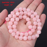 Natural Rose Quartz Beads for Jewelry Making DIY Bracelet Necklace Accessories