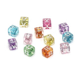 Square Mixed Alphabet Beads Spacer Acrylic Beads Jewelry Making Diy 6mm