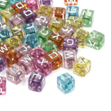 Square Mixed Alphabet Beads Spacer Acrylic Beads Jewelry Making Diy 6mm