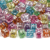 Square Mixed Alphabet Beads Spacer Acrylic Beads Jewelry Making Diy 6mm