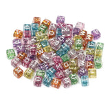 Square Mixed Alphabet Beads Spacer Acrylic Beads Jewelry Making Diy 6mm