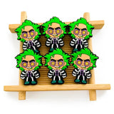 10pcs Green Silicone Mini Beads Food-Grade Chewing DIY Jewelry Accessories