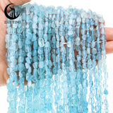 Natural Aquamarine Chips Ruby Turquoise Yellow Apatite Beads for Jewelry Making