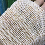Mother Of Pearl Shell Beads 2 3 4mm Micro Faceted Round Loose Beads
