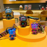 Lightning Saber Bear Keychain Connect Punk Bear Doll Bag Pendant