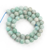 Natural Stone Amazonite Beads Round Loose Spacer Beads Jewelry Making