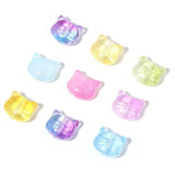 Cat Shape Lampwork Glass Spacer Beads for DIY Jewelry Making
