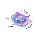 Cat Shape Lampwork Glass Spacer Beads for DIY Jewelry Making