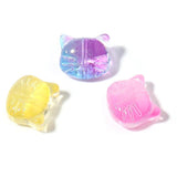 Cat Shape Lampwork Glass Spacer Beads for DIY Jewelry Making