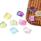 Cat Shape Lampwork Glass Spacer Beads for DIY Jewelry Making