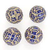 30 Pcs 14mm Antique Plating Acrylic Spacer Beads