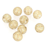 30 Pcs 14mm Antique Plating Acrylic Spacer Beads