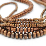 Copper Red Hematite Natural Stone Spacers Loose Beads for Jewelry Making