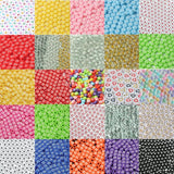 100-500pcs Mix Letter Beads Square Round Alphabet Beads Acrylic DIY Jewelry