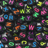 100pcs Colored Alphabet Acrylic Beads for DIY Jewelry Making