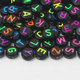 100pcs Colored Alphabet Acrylic Beads for DIY Jewelry Making