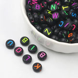 100pcs Colored Alphabet Acrylic Beads for DIY Jewelry Making