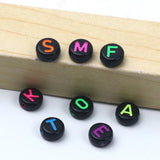 100pcs Colored Alphabet Acrylic Beads for DIY Jewelry Making