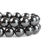 Natural Stone Hematite Round Beads Non Magnetic Gallstone Loose Beads