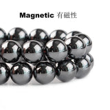 Natural Stone Hematite Round Beads Non Magnetic Gallstone Loose Beads