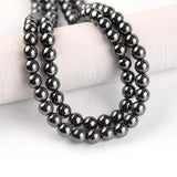 Natural Stone Hematite Round Beads Non Magnetic Gallstone Loose Beads