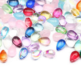 20Pcs Czech Glass AB Water Drop Beads 6*9mm for DIY Jewelry Making