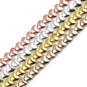 Rose Plated Hematite Spacer Beads for Jewelry Making