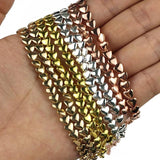 Rose Plated Hematite Spacer Beads for Jewelry Making