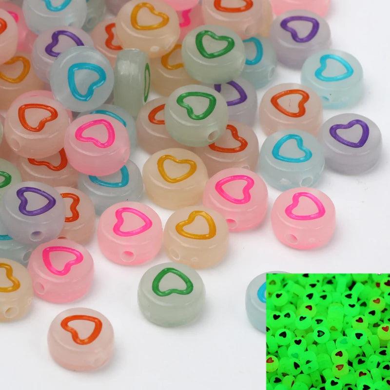 Silver Heart Pattern Charms Beads 4x7mm for Jewelry Making