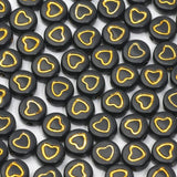 Silver Heart Pattern Charms Beads 4x7mm for Jewelry Making