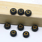 Silver Heart Pattern Charms Beads 4x7mm for Jewelry Making