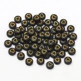 Silver Heart Pattern Charms Beads 4x7mm for Jewelry Making