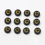 Silver Heart Pattern Charms Beads 4x7mm for Jewelry Making