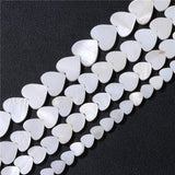 Multicolor Heart Shell Beads Mother of Pearl for Jewelry Making DIY