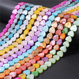 Multicolor Heart Shell Beads Mother of Pearl for Jewelry Making DIY