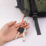 Men Buckle Bottle Opener Stainless Steel Key Ring Pendant Carabiner Keyfob