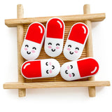 10pcs Pill Silicone Mini Beads Food-Grade Chewing Teeth Bead